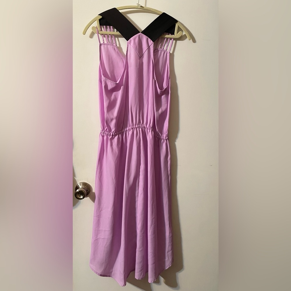 Party dress high-low bottom, lavender.